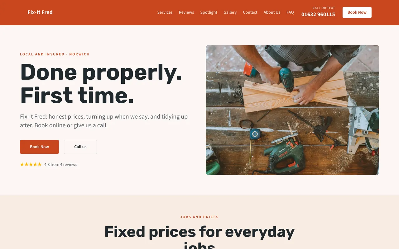 Fix-It Fred website
