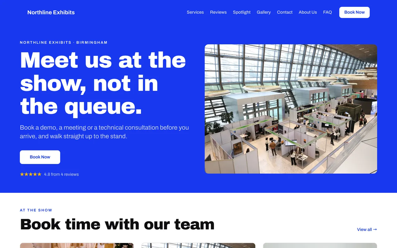Northline Exhibits website